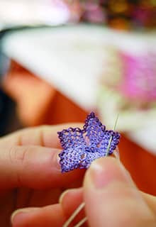 Dentelle à l'aiguille