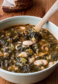 Soupe au chou frisé