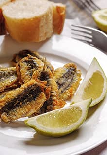Anchois poêlés