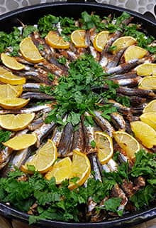 Anchois à la vapeur