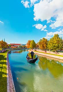 Gondola on Porsuk River, Eskişehir