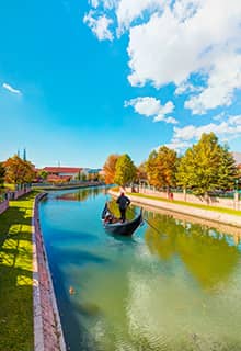 Gondola on Porsuk River, Eskişehir