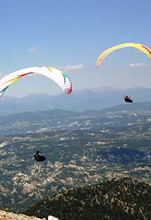 Parapente de montaña Çameli