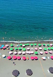 La playa de Çuhallı