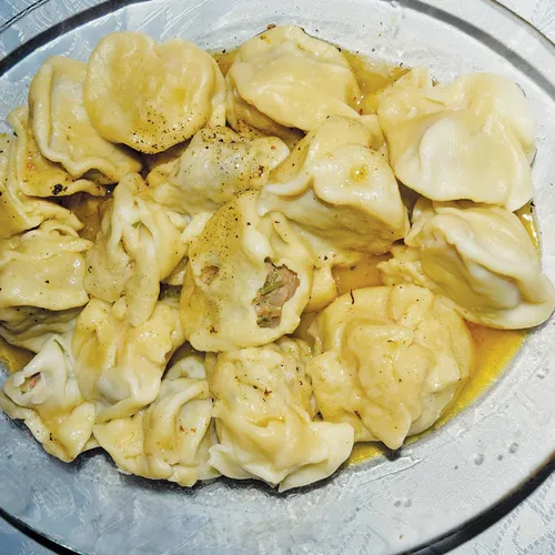 Georgischer Manti (Hinkali)