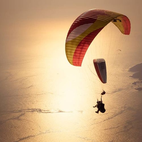 Paragliders in the Sky
