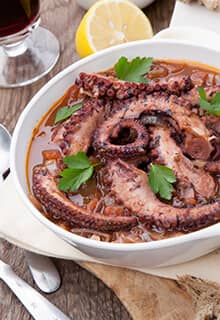 Estofado de pulpo