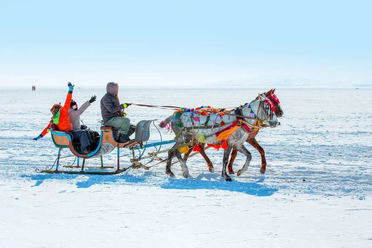 Blog Image - Enjoy a Horse-Drawn Sleigh Ride on Lake Çıldır