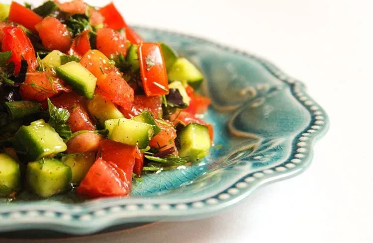 Blog Image - Salad Of Tomatoes And Cucumber