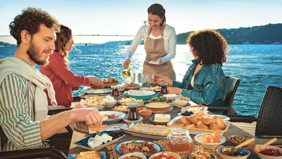 Das Frühstücksbankett