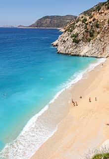 Plage de Kaputaş, Kaş, Antalya