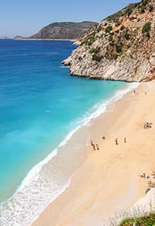 Пляж Капуташ, Каш, Анталья (Kaputaş Plajı, Kaş, Antalya)
