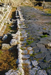 Camino antiguo romano