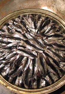 Reis mit Anchovis