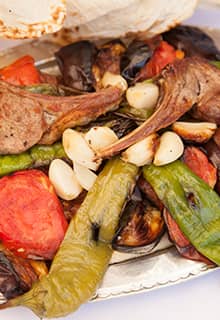 Сіваський кебаб з овочами