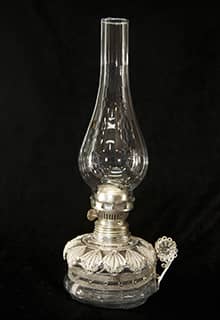 Silberne Lampe