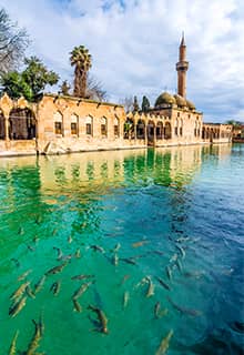 Рибне озеро, Шанлиурфа (Balıklıgöl Şanlıurfa)
